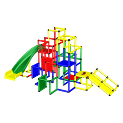 2x CLIMBING PYRAMID + UPGRADE KIT + CURVED SLIDE